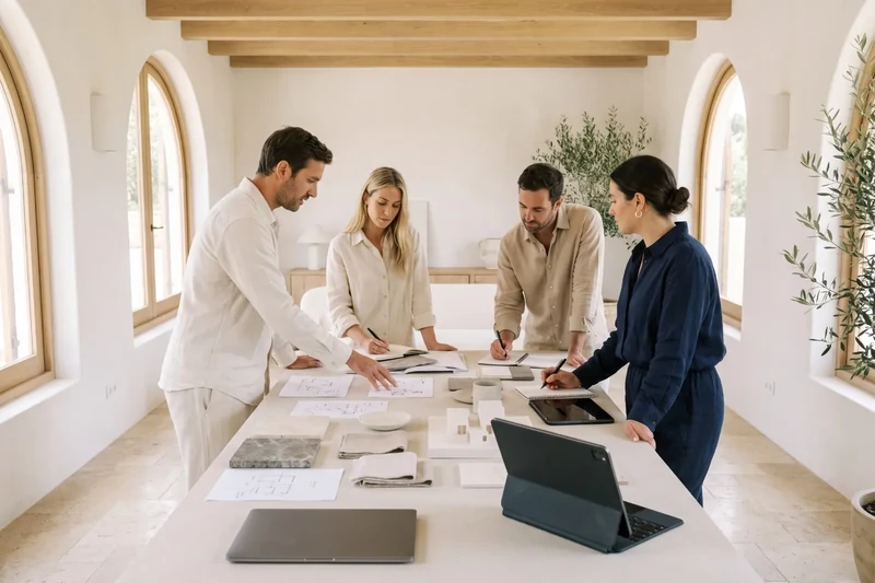 Creative team brainstorming